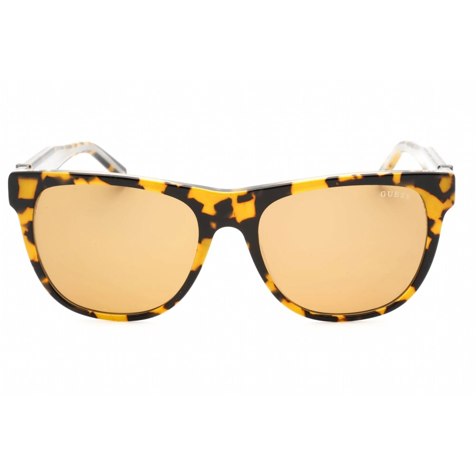 Guess Men's Sunglasses - Blonde Havana Cat Eye Plastic Full Rim Frame | GU00075 53E
