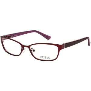 Guess Unisex Eyeglasses - Adjustable Nose Pads Matte Bordeaux Frame | GU2515 070