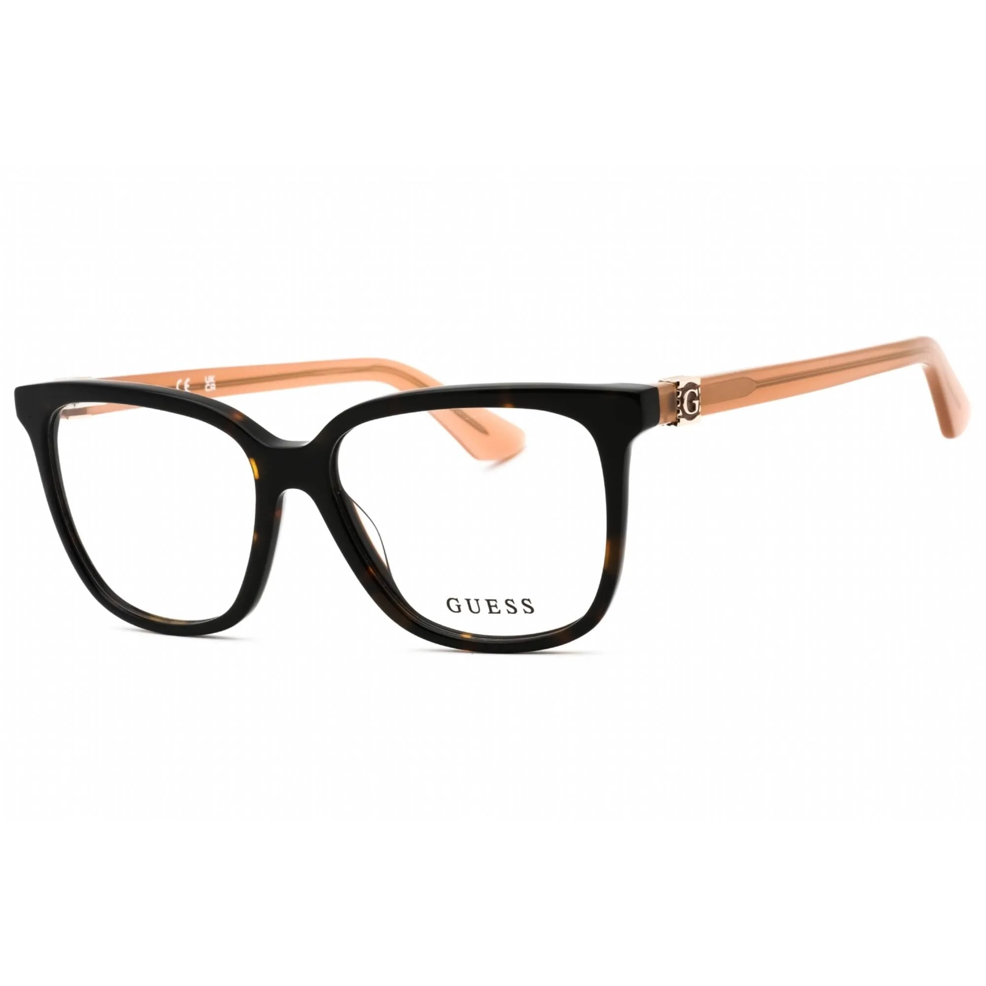Guess Women's Eyeglasses - Dark Havana Plastic Cat Eye Full Rim Frame | GU2937-N 052