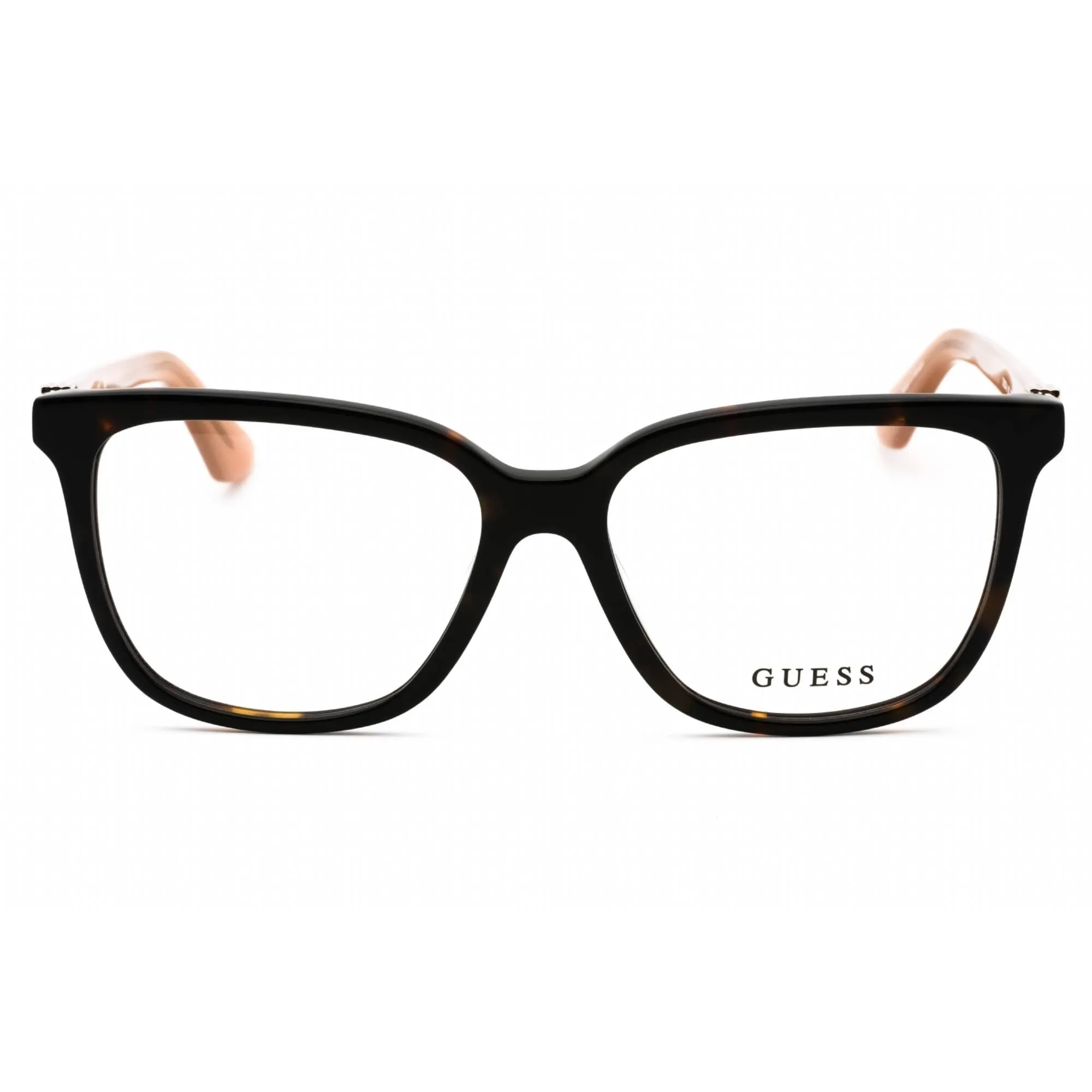 Guess Women's Eyeglasses - Dark Havana Plastic Cat Eye Full Rim Frame | GU2937-N 052