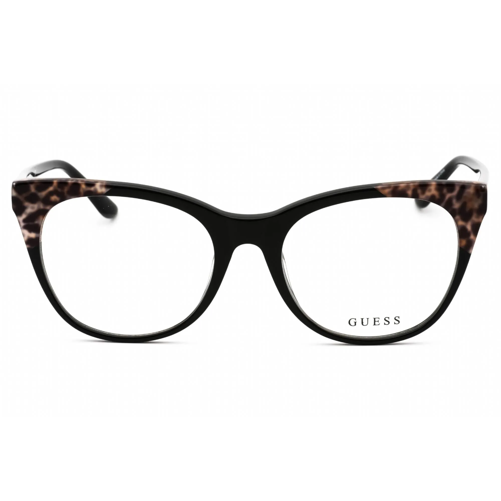 Guess Women's Eyeglasses - Shiny Black Plastic Cat Eye Full Rim Frame | GU2819 001