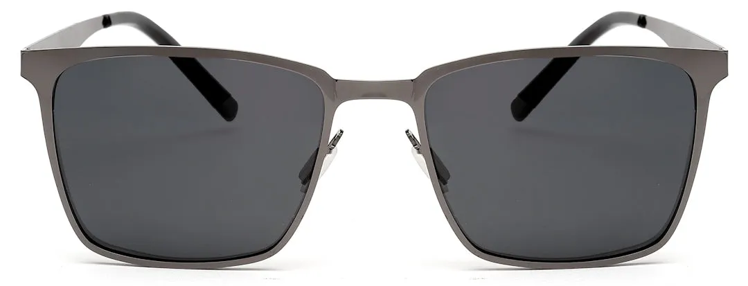 Gunmetal Wayfarer Polarized Sunglass for Men and Women