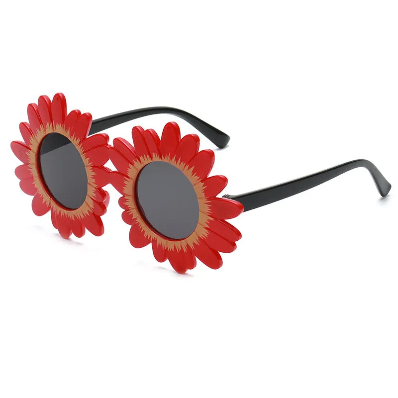 GV Kids Cute Round Frame Children Sunglasses Kids Oculos Sun Glasses Boys Eyeglasses Sunflower 2022 Shades Girls Lens