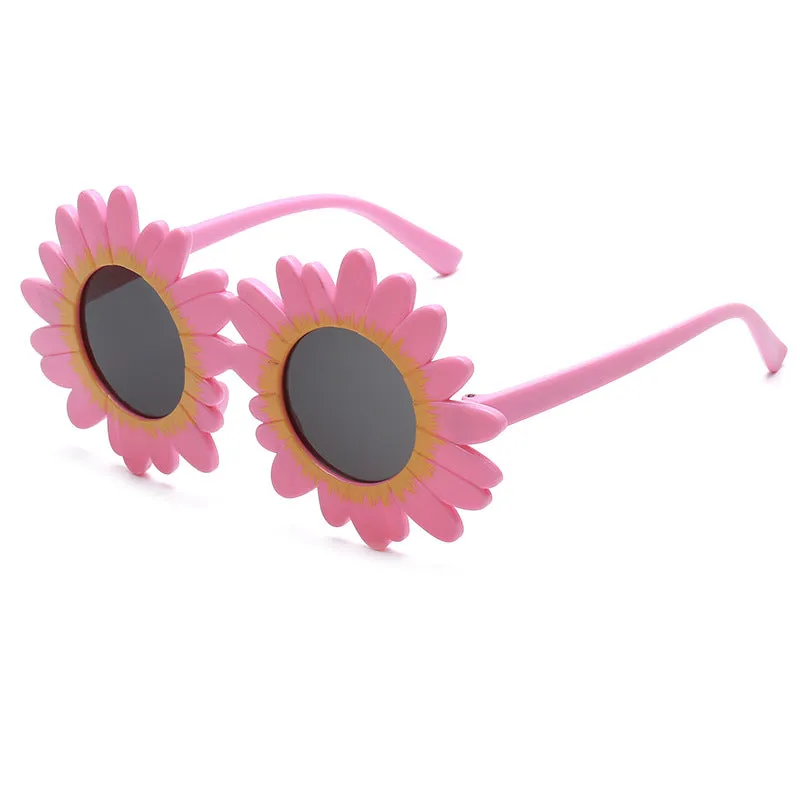 GV Kids Cute Round Frame Children Sunglasses Kids Oculos Sun Glasses Boys Eyeglasses Sunflower 2022 Shades Girls Lens