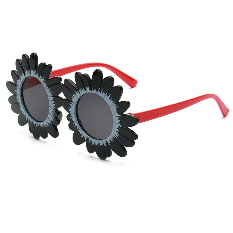 GV Kids Cute Round Frame Children Sunglasses Kids Oculos Sun Glasses Boys Eyeglasses Sunflower 2022 Shades Girls Lens