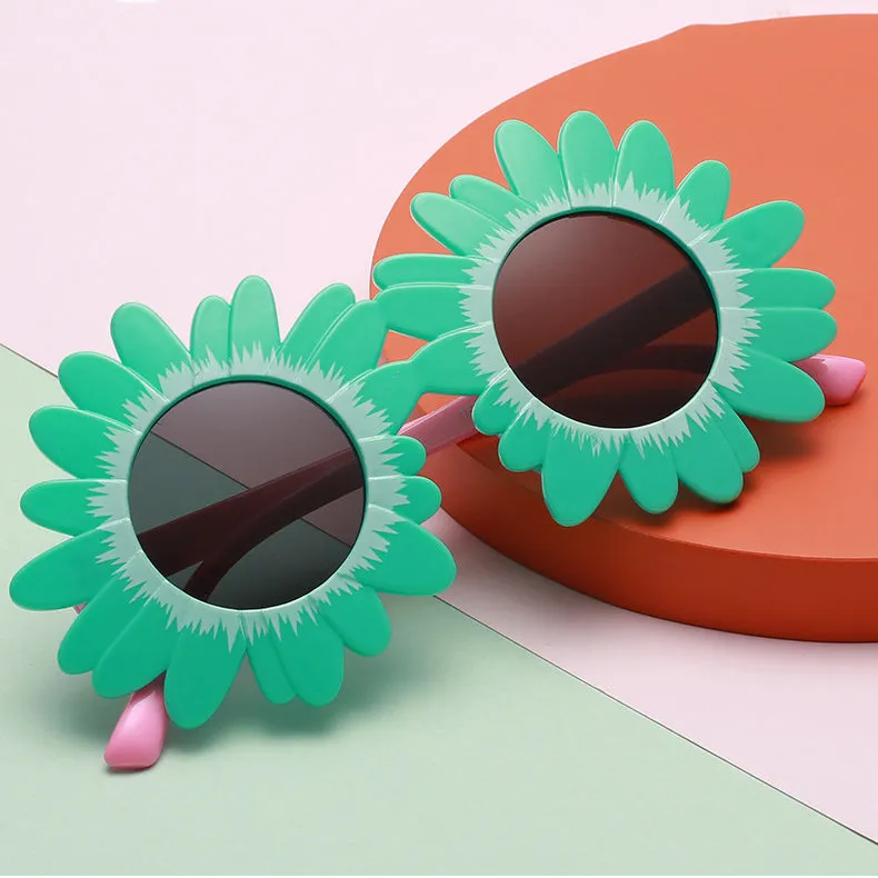 GV Kids Cute Round Frame Children Sunglasses Kids Oculos Sun Glasses Boys Eyeglasses Sunflower 2022 Shades Girls Lens