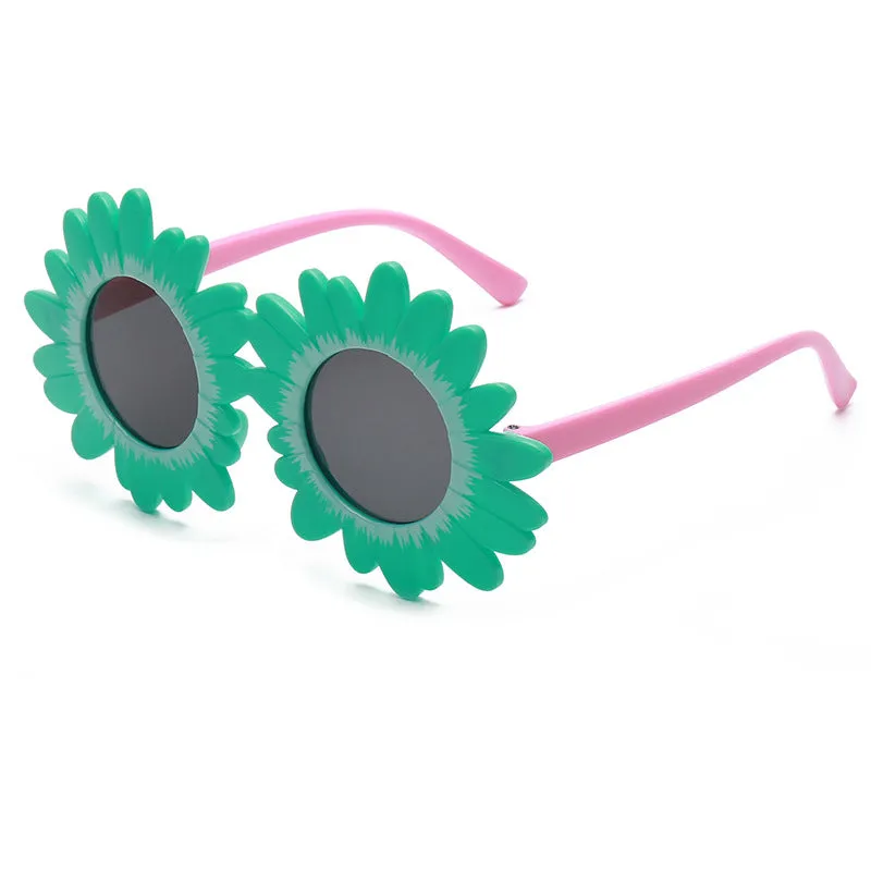 GV Kids Cute Round Frame Children Sunglasses Kids Oculos Sun Glasses Boys Eyeglasses Sunflower 2022 Shades Girls Lens