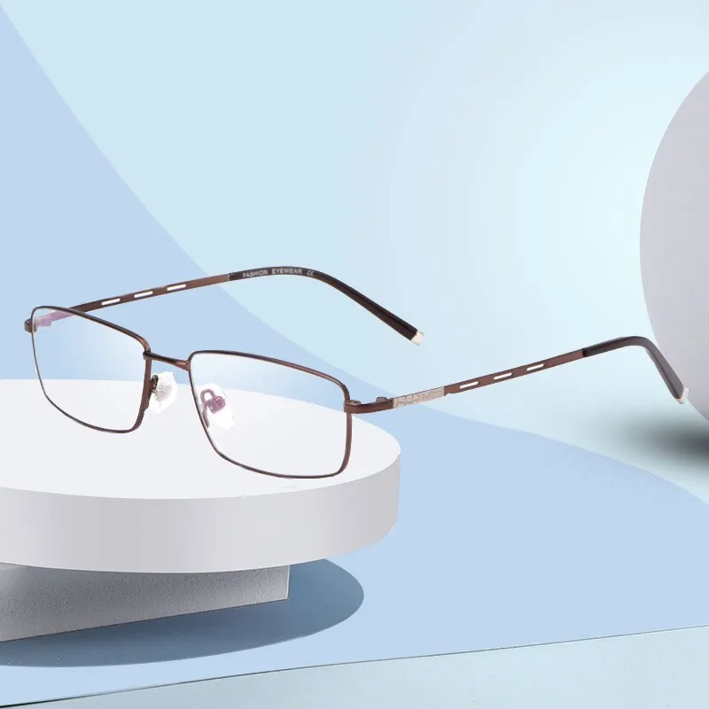 Handoer Men's Full Rim Square Alloy Eyeglasses F3099