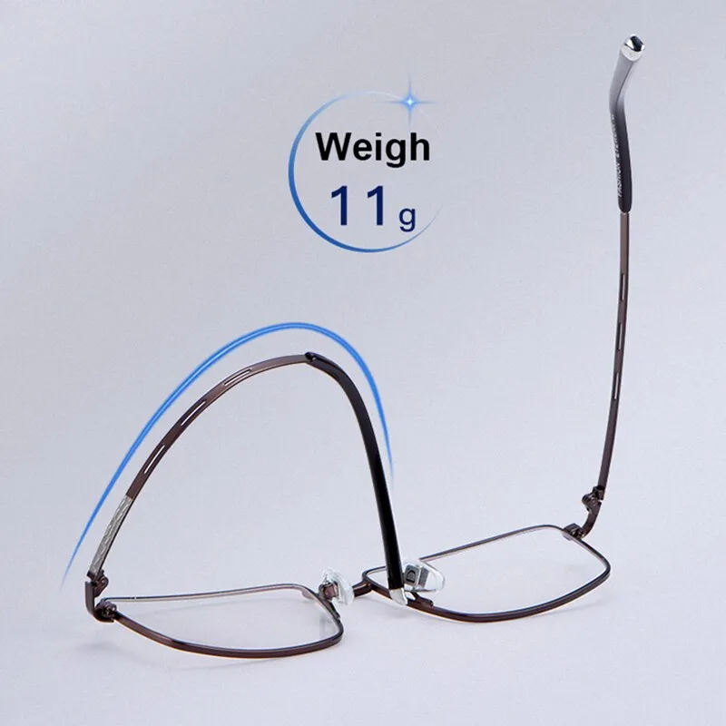 Handoer Men's Full Rim Square Alloy Eyeglasses F3099