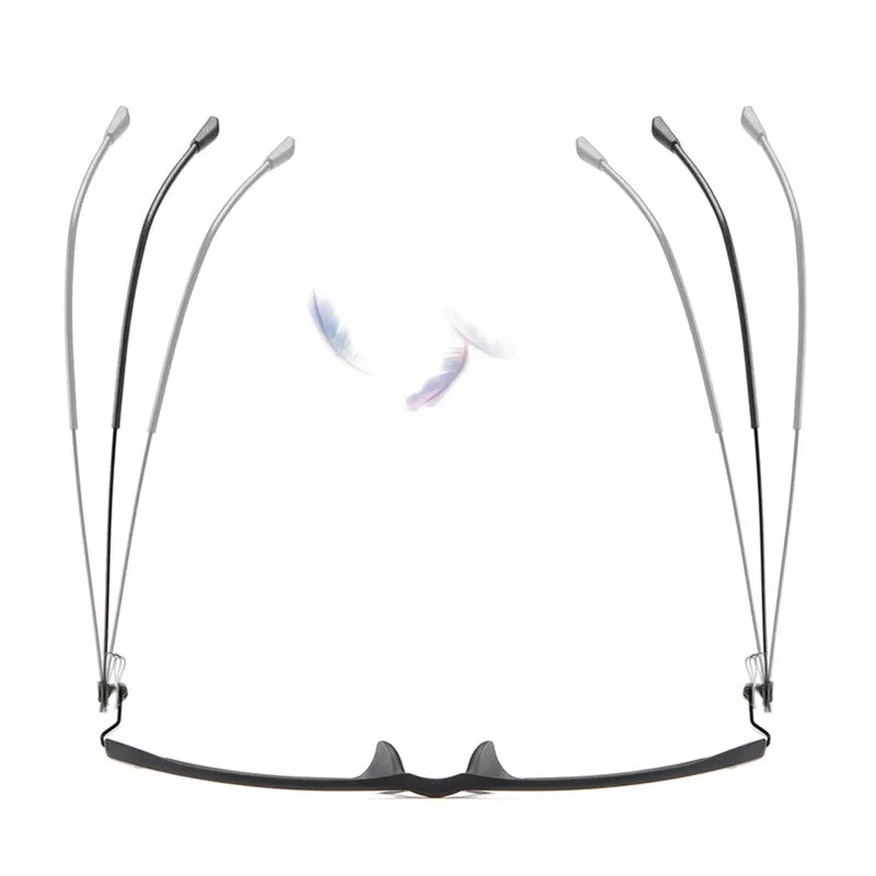 Handoer Men's Full Rim Square Tr 90 Alloy Eyeglasses E0207