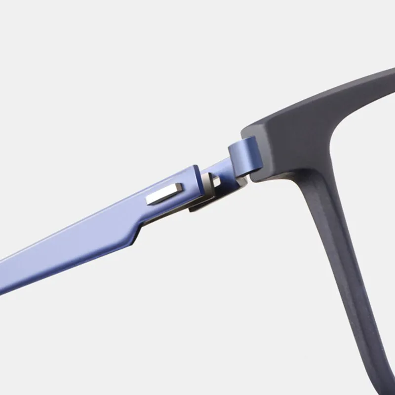 Handoer Men's Full Rim Square Tr 90 Alloy Eyeglasses E0207