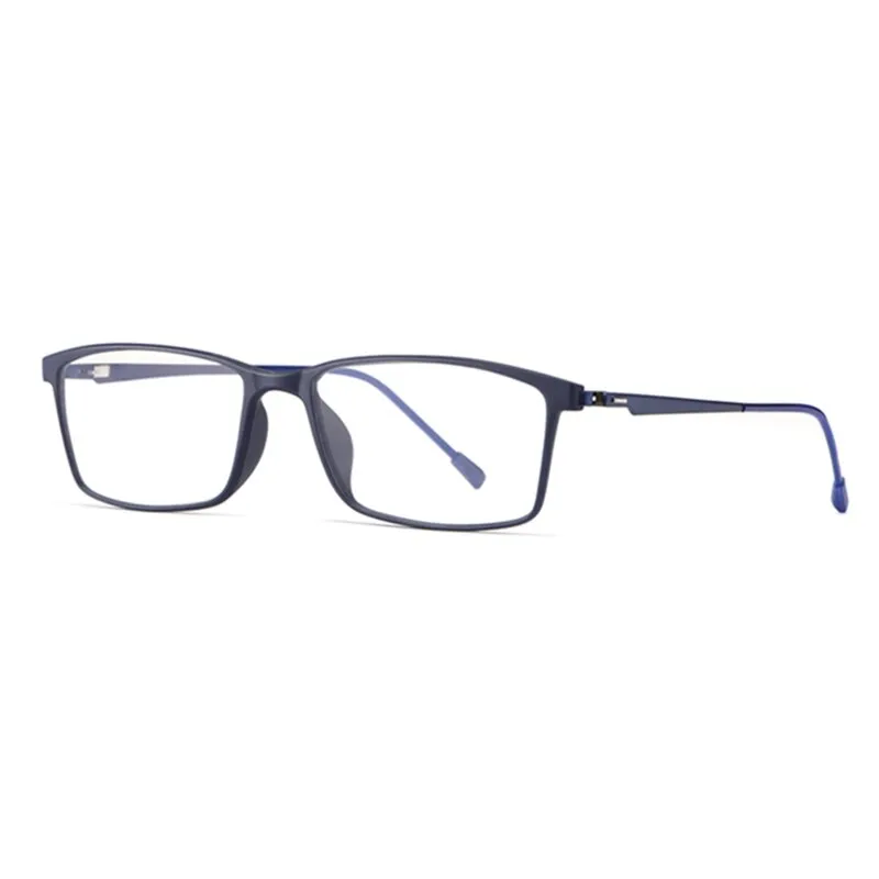 Handoer Men's Full Rim Square Tr 90 Alloy Eyeglasses E0207