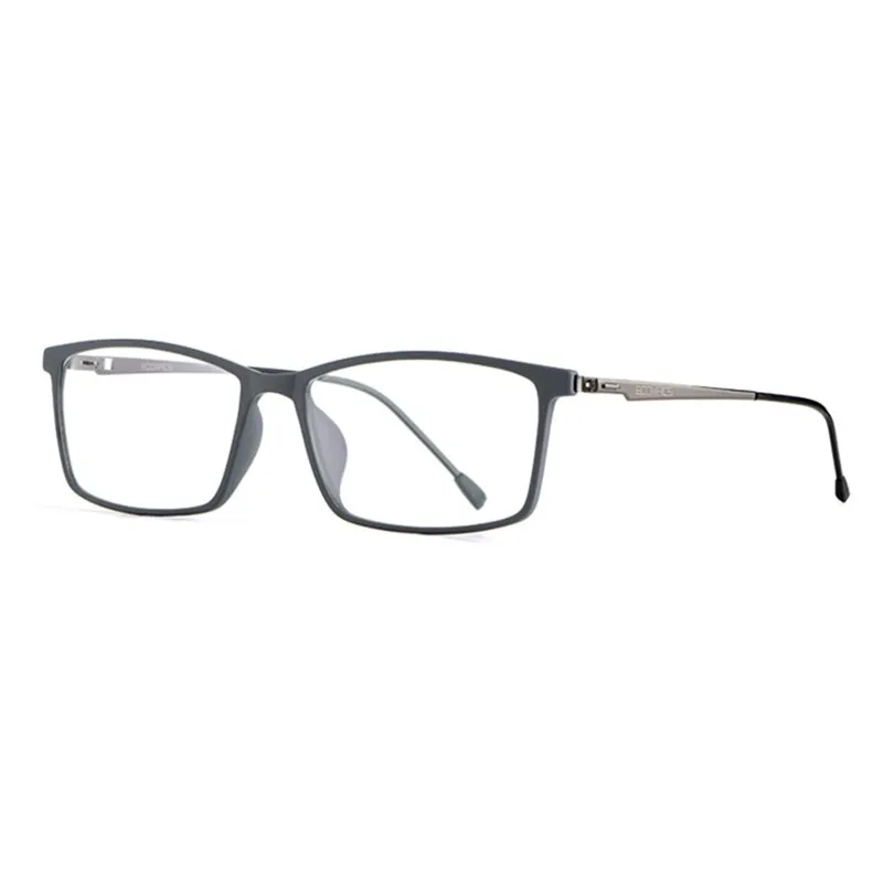 Handoer Men's Full Rim Square Tr 90 Alloy Eyeglasses E0207