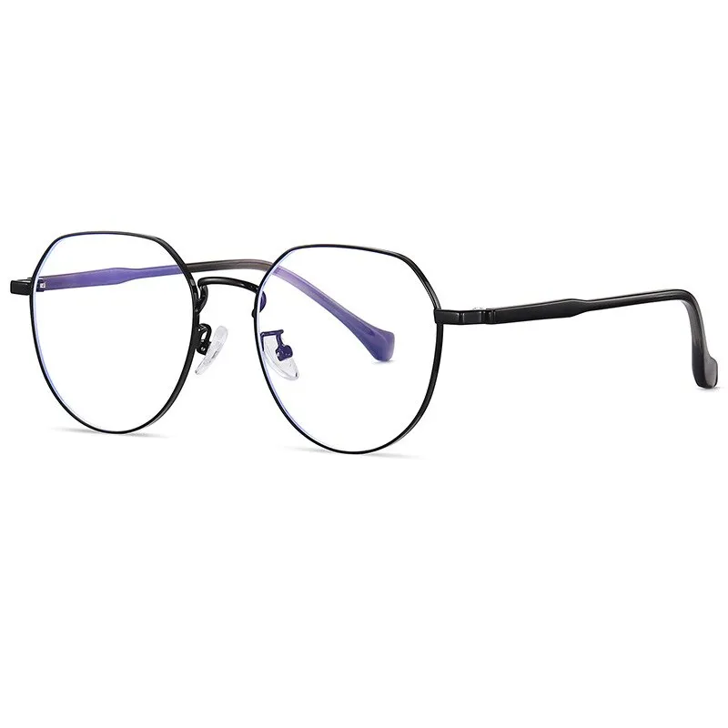 Handoer Unisex Full Rim Irregular Round Alloy Eyeglasses Ld219