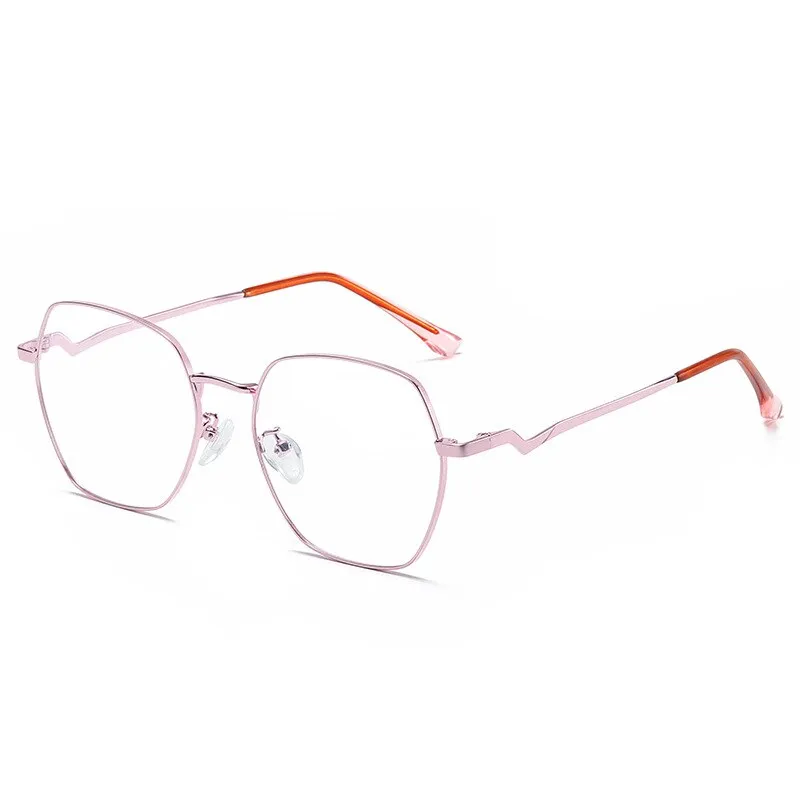 Handoer Women's Full Rim Irregular Polygon Alloy Tr 90 Eyeglasses 1910