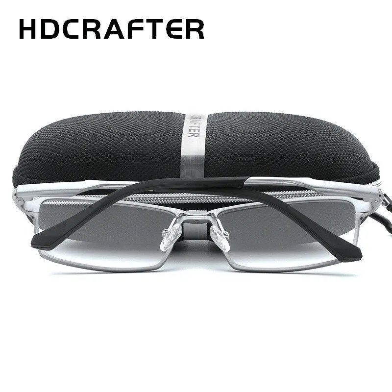 Hdcrafter Men's Eyeglasses TR90 Alloy 17g Rectangular L-P6287