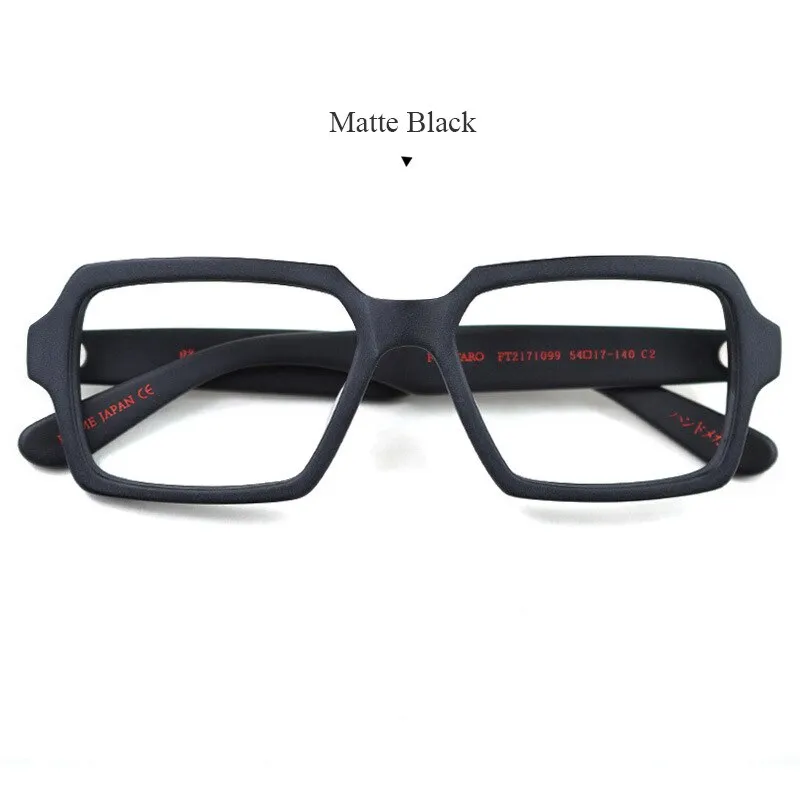 Hdcrafter Men's Full Rim Oversized Square Acetate Frame Eyeglasses Ft2171099