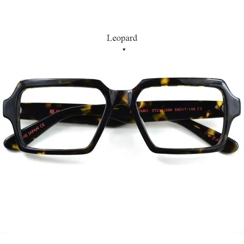 Hdcrafter Men's Full Rim Oversized Square Acetate Frame Eyeglasses Ft2171099