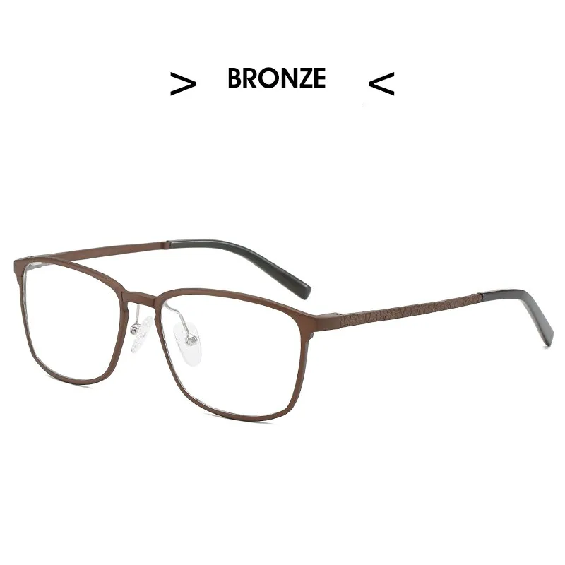 Hdcrafter Men's Full Rim Square Alloy Frame Eyeglasses P6266