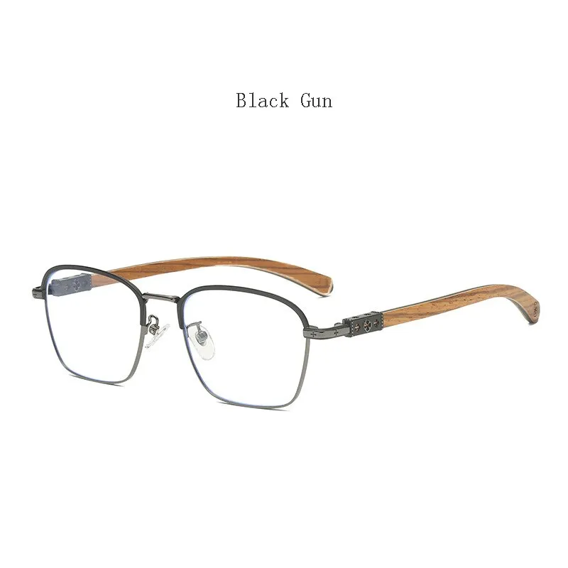 Hdcrafter Men's Full Rim Square Titanium Eyeglasses K0035