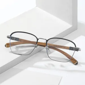 Hdcrafter Men's Full Rim Square Titanium Eyeglasses K0035