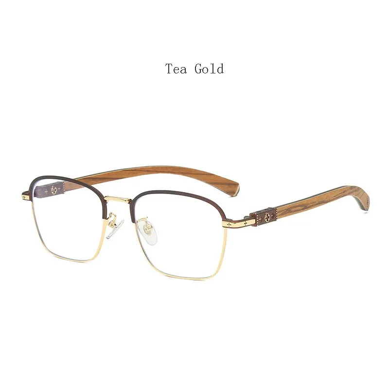 Hdcrafter Men's Full Rim Square Titanium Eyeglasses K0035