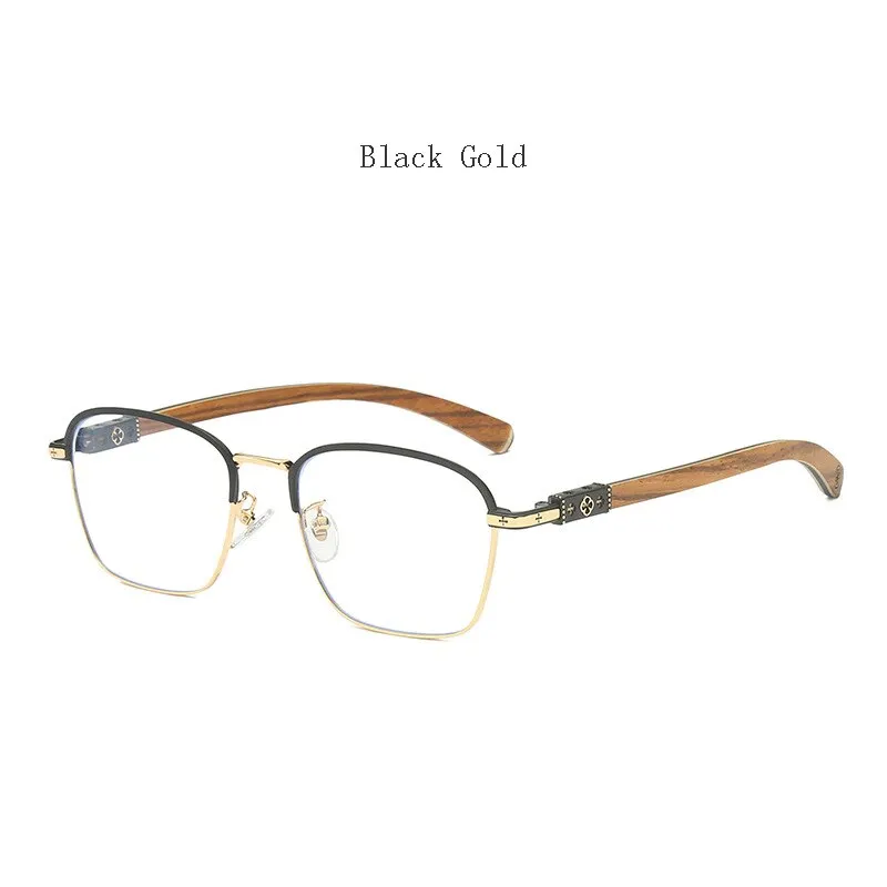 Hdcrafter Men's Full Rim Square Titanium Eyeglasses K0035