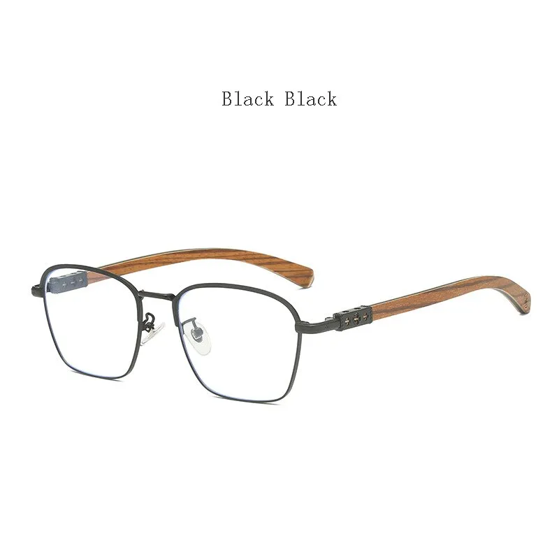 Hdcrafter Men's Full Rim Square Titanium Eyeglasses K0035