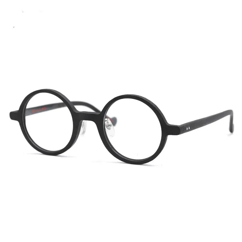 Hdcrafter Unisex Full Rim Round Acetate Eyeglasses Pt2171109