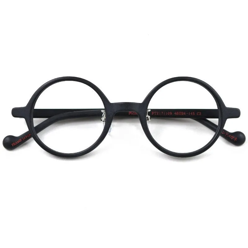Hdcrafter Unisex Full Rim Round Acetate Eyeglasses Pt2171109