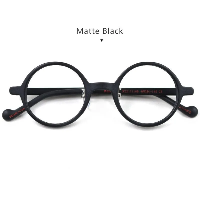 Hdcrafter Unisex Full Rim Round Acetate Eyeglasses Pt2171109