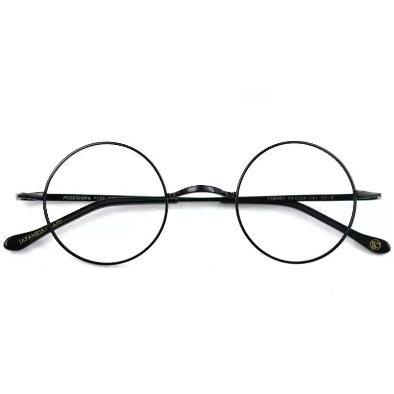 Hdcrafter Unisex Full Rim Round Titanium Eyeglasses
