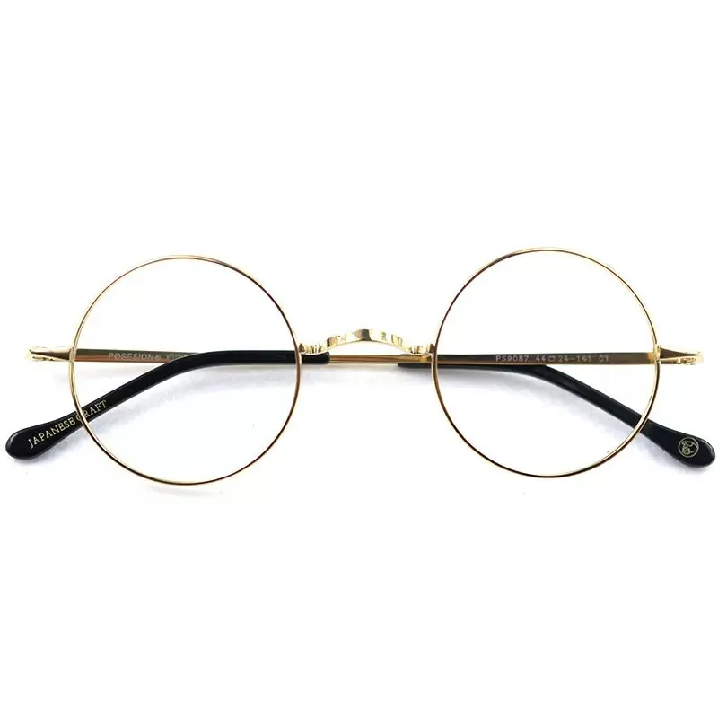 Hdcrafter Unisex Full Rim Round Titanium Eyeglasses