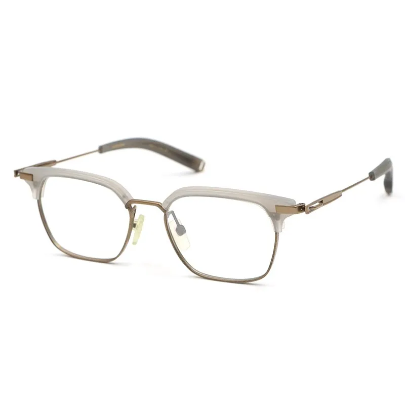 Hdcrafter Unisex Full Rim Square Titanium Frame Eyeglasses Ps7399