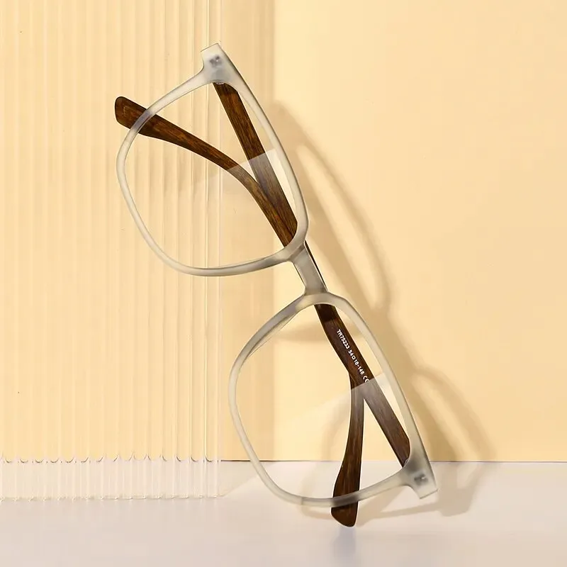 Hdcrafter Unisex Full Rim Square Tr 90 Acetate Eyeglasses 752323