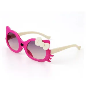 Hello Kitty Portable Sunglasses Cute Anime for kids - pink and white