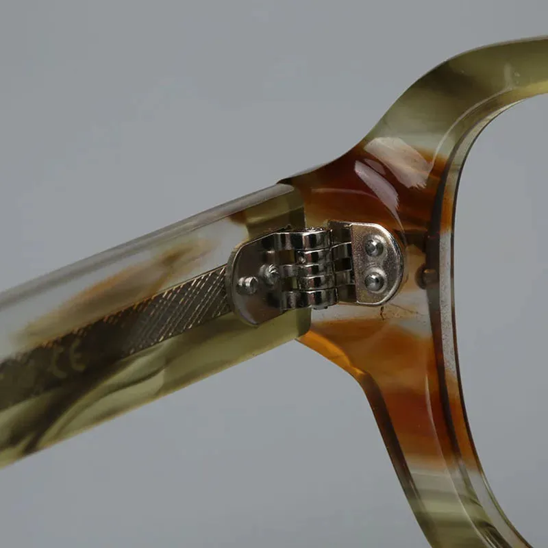 Hewei Unisex Full Rim Rectangle Acetate Eyeglasses 0026