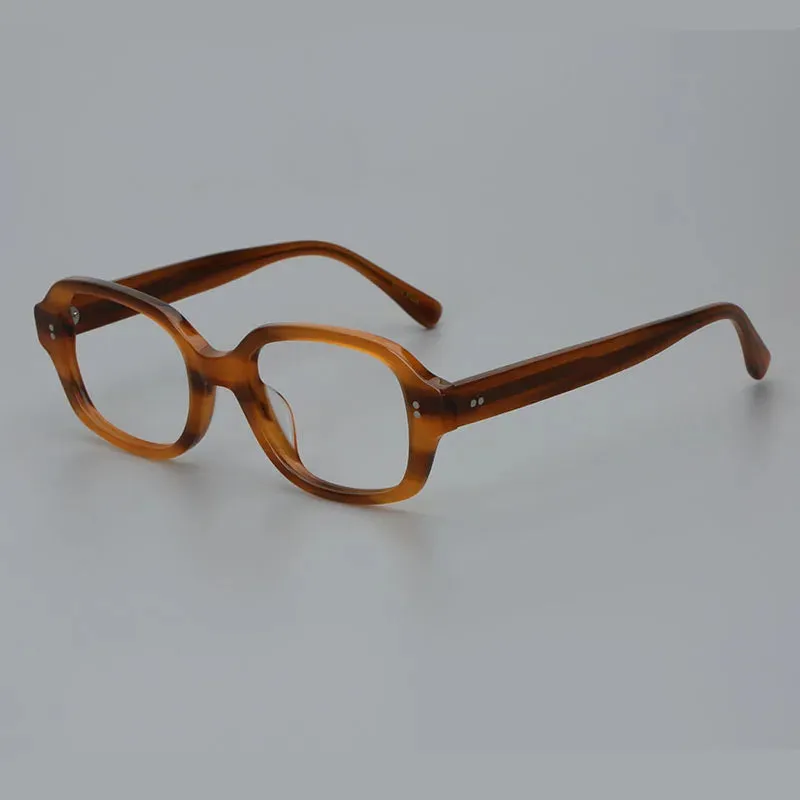Hewei Unisex Full Rim Rectangle Acetate Eyeglasses 0026