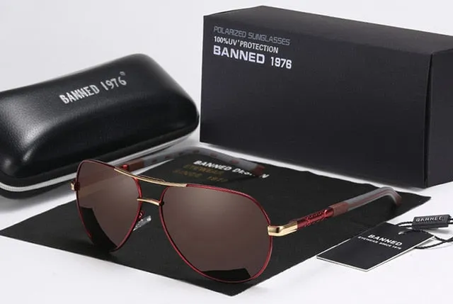 High quality Anti glare Polarized Aluminum  hot Men's Sunglasses