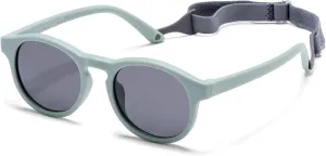 HJSTES Polarized Baby Sunglasses for Toddler Boys Girls, TPEE Flexible Frame with Strap, for Infant Age 0-3