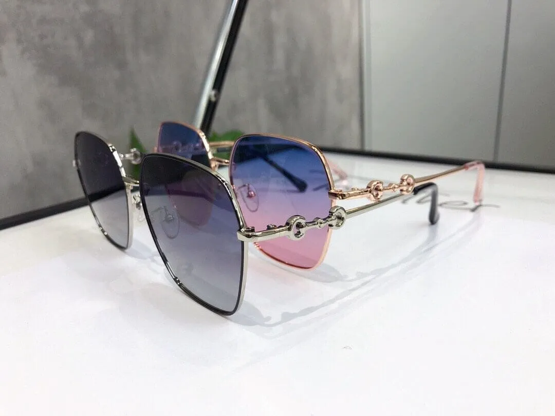 Horsebit Myopia Sunglasses Polarized Anti-UV Prescription Women Sunglasses-58584