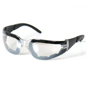 Hot Leathers Rider Plus Sunglasses W/Clear Mirror Lenses