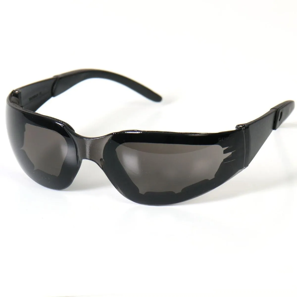 Hot Leathers Rider Plus Sunglasses W/Smoke Lenses