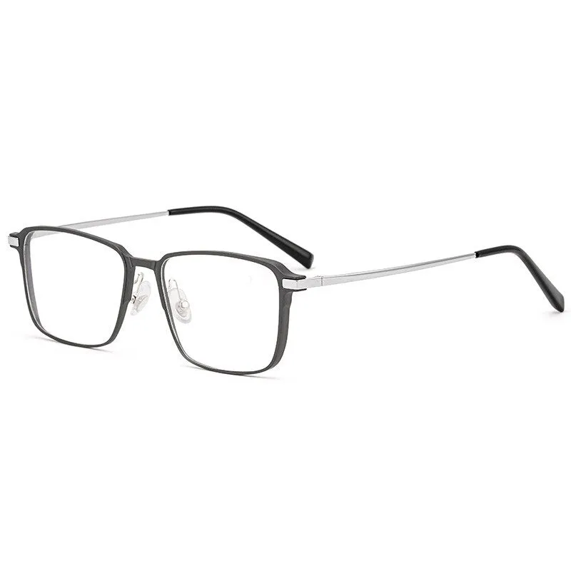 Hotochki Men's Full Rim Square Titanium Eyeglasses L5058