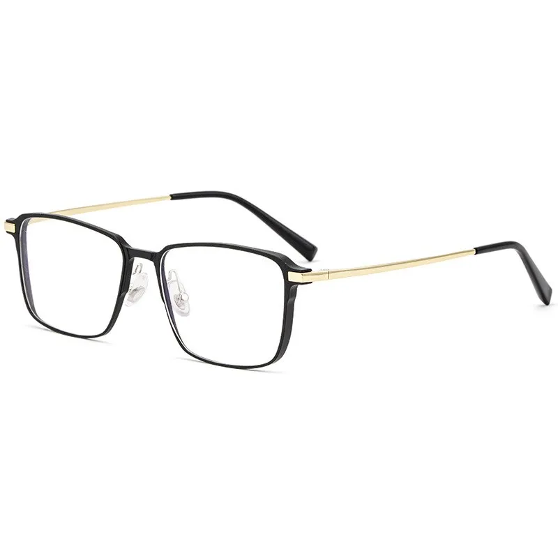 Hotochki Men's Full Rim Square Titanium Eyeglasses L5058