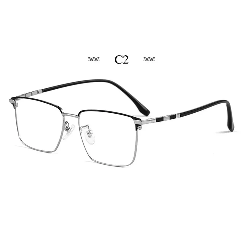 Hotochki Men's Full Rim Square Tr 90 Titanium Frame Eyeglasses T8631t