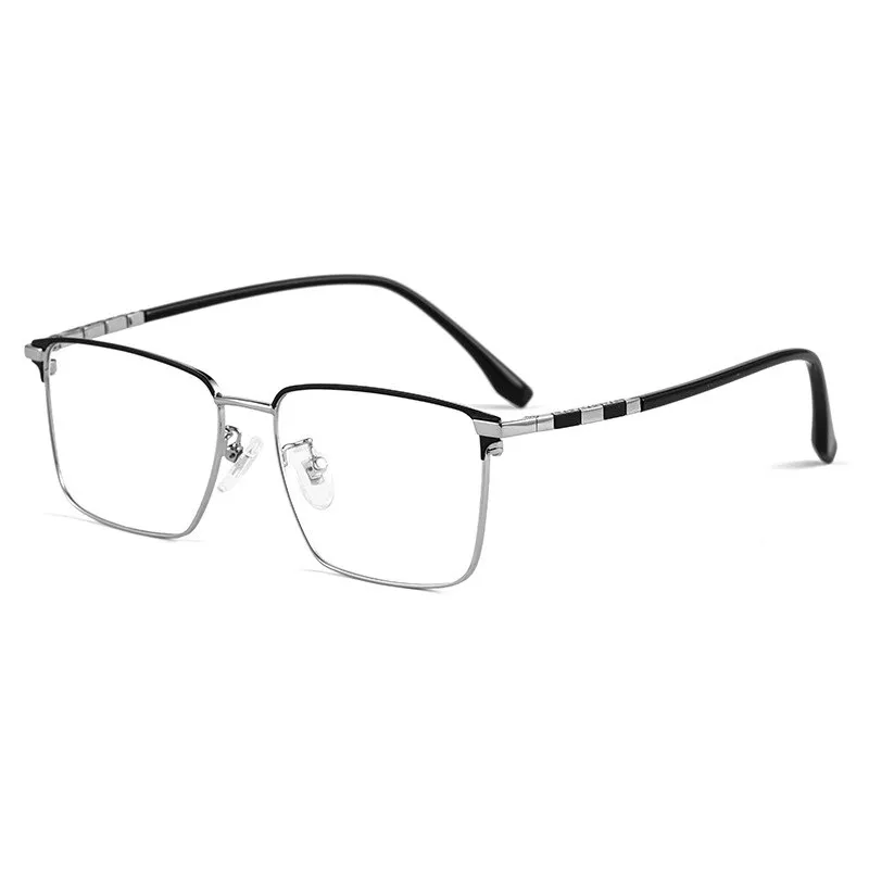 Hotochki Men's Full Rim Square Tr 90 Titanium Frame Eyeglasses T8631t