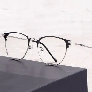Hotochki Unisex Full Rim Alloy Frame Eyeglasses 3389