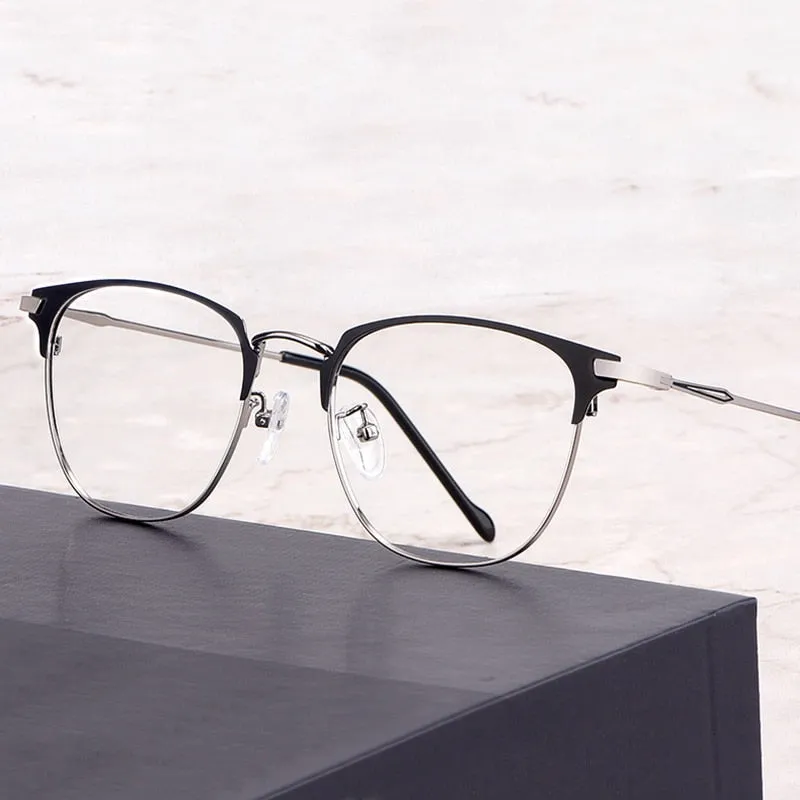 Hotochki Unisex Full Rim Alloy Frame Eyeglasses 3389