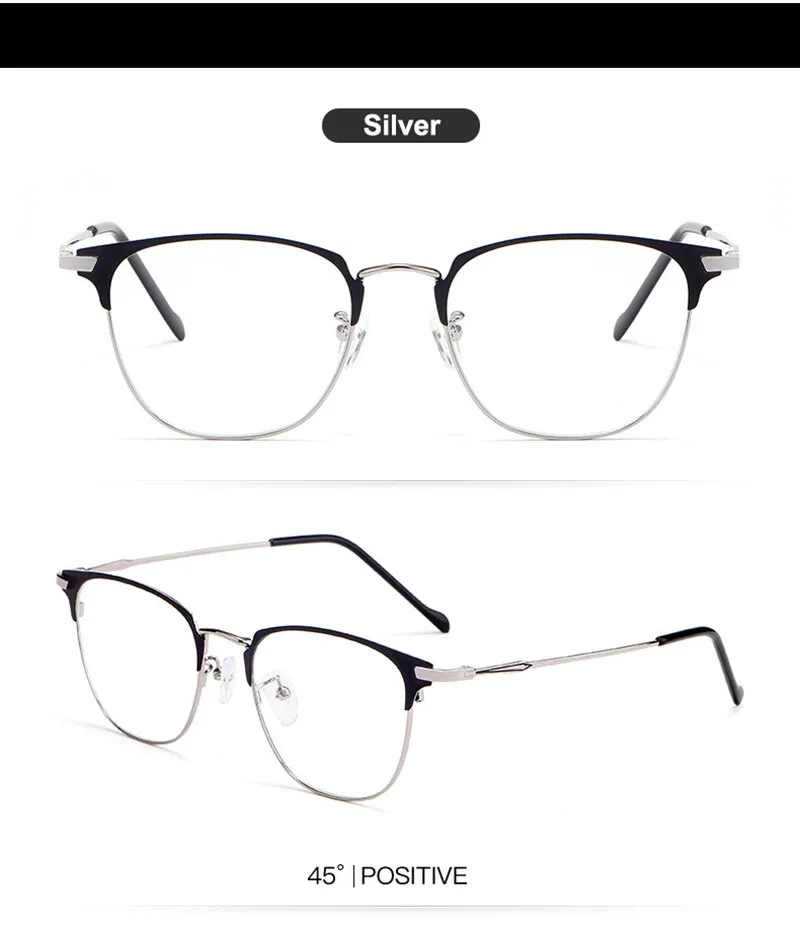 Hotochki Unisex Full Rim Alloy Frame Eyeglasses 3389